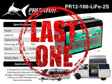 12V 100Ah Lithium Leisure Battery campervan RV marine Motorhome 330*172*214