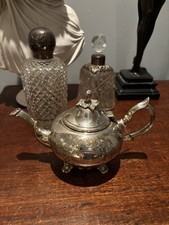 Antique silver-plated teapot