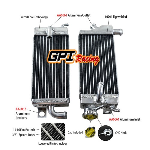 Aluminum radiator for yamaha - aluminum,