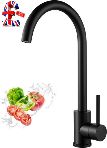 Black kitchen sink taps - kitchen,