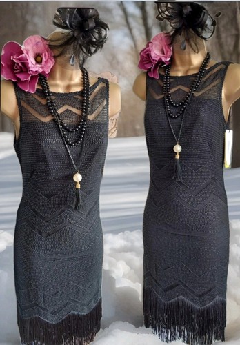 New karen millen black tassel - new,