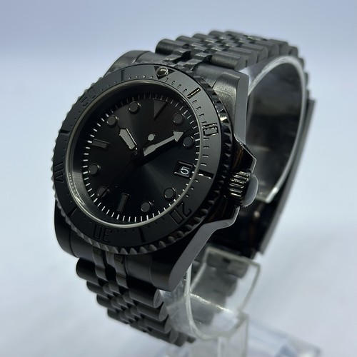 Seiko nh35 stealth black diver - seiko,