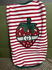 Gucci Dog Shirt Jersey Top Strawberry Large new 50cm