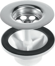 McAlpine BSW6CP2H 1.5" Sink Waste 85mm S Steel Waste for Belfast Sink Chrom Plug