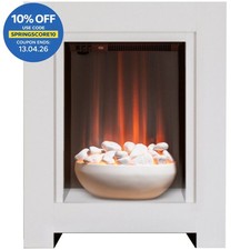 Adam Monet White Electric Fire