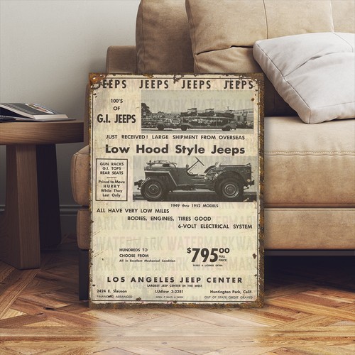 Vintage style ww2 - willys, jeep