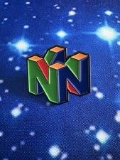 Nintendo 64 N64 Games Console - Enamel Pin Badge - Retro Video Game New Free P&P