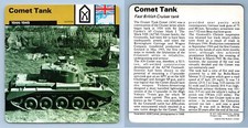 Comet Tank - 1944-45 - Weapons - WW2 Edito-Service SA 1977 Card