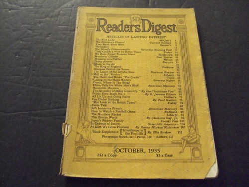 Reader digest oct - 1935, the