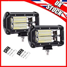 Pair 12V LED Work Light Bar