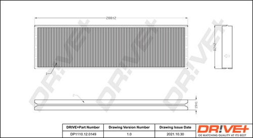 Dp1110 12 0149 filter - dr!ve+, dp1110.12.0149