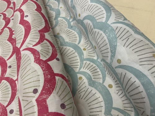 Printed curtain fabric - , by