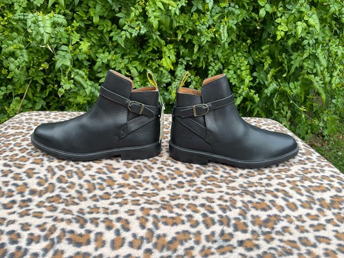 Tuffa black leather ankle - tuffa,
