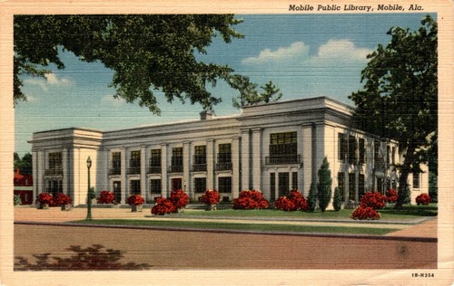 Mobile public library - mobile, library,