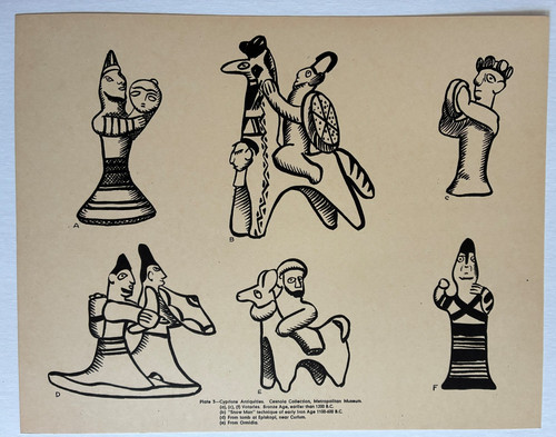 Antique print ancient bronze - antique,