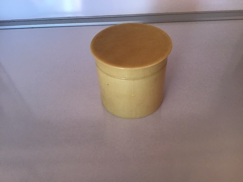 Vintage powder puff box9x8cm - powder,