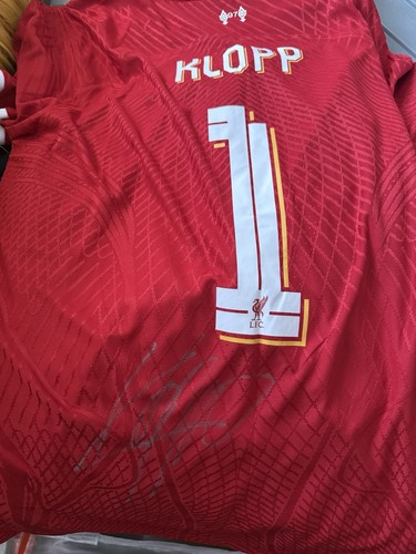 Jurgen klopp signed - signed, liverpool