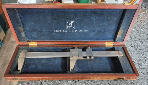 Vintage steel vernier - vintage, height