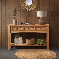Corona Console Table 3 Drawer