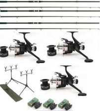 Complete Carp Kit/Set 3 12ft Rods,3 Reels/Rod Pod 3 Bite Alarms Tackle