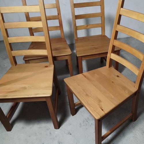 Light wood ladder back chairs