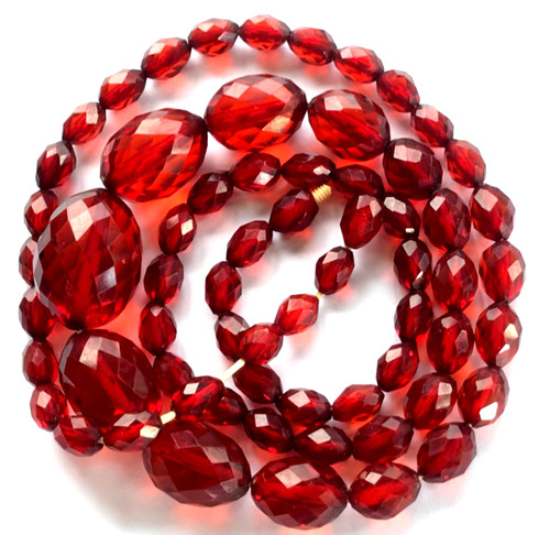 Vintage cherry amber bakelite - vintage,