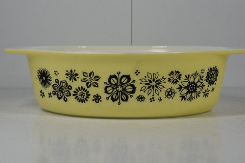 Vintage pyrex pressed flowers - vintage,