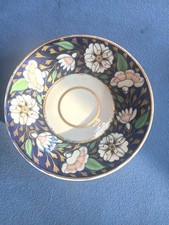19th Century Royal Crown Derby saucer/ bowl, Gilded and  Floral pattern.
