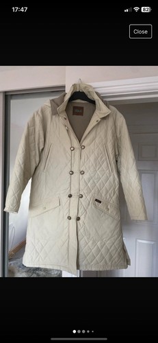 Aigle size cream quilted - 12-14,