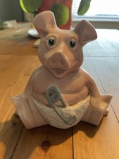 NatWest Wade Pigs Full Set 5 Ceramic Piggy Banks England with Original Stoppers