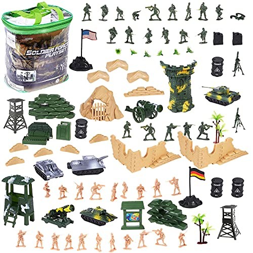 100 pcs military play set - set, with