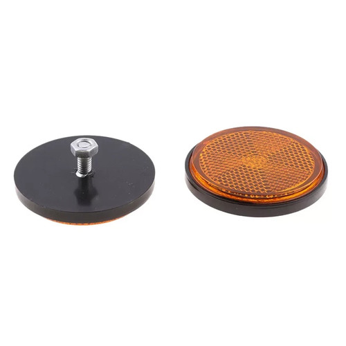 Orange round reflectors - round,