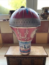 Churchills Victorian EMPTY Hot Air Balloon 8" Money Box Piggy Bank Storage Tin