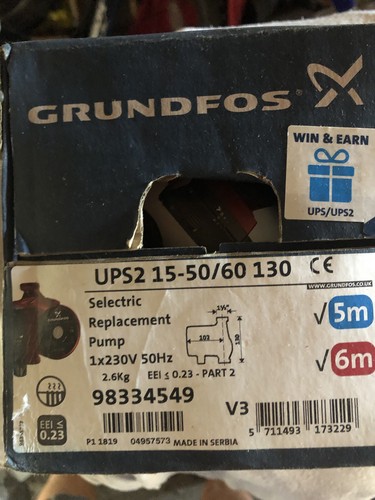 Ups2 grundfos 60 - 15/50/60, pump
