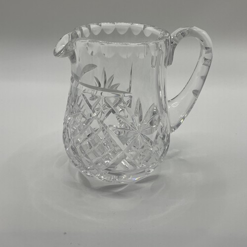 Small crystal glass milk jug - crystal,
