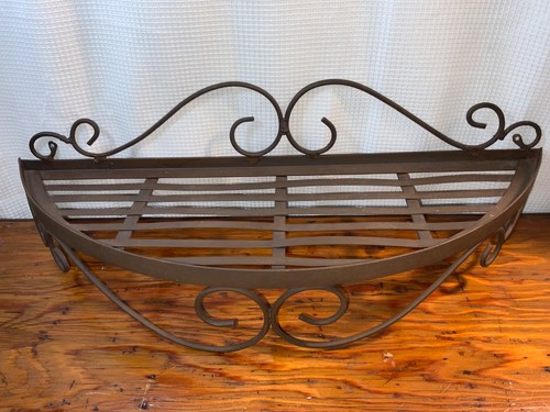 Vintage wrought iron shelf - vintage,