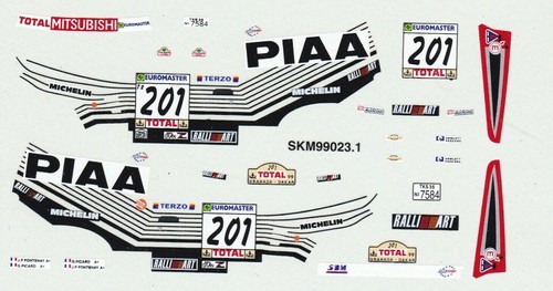 Decals paris dakar - paris,