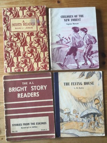 Vintage school reading - school,