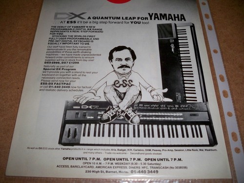 Yamaha dx7 magazine clipping - magazine,
