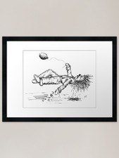 Sad Clown Eenie Framed Art