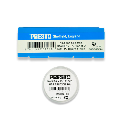 Presto 5ba taps dies hss - dies,