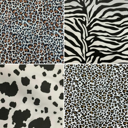 Polycotton animal print - polycotton,