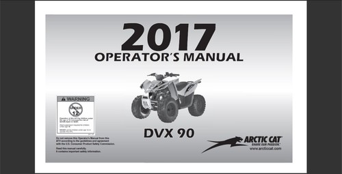 2017 artic cat - dvx, 90