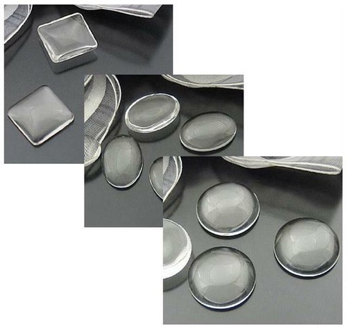 Clear glass domed - glass,