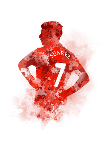 Luis suarez art print - luis,