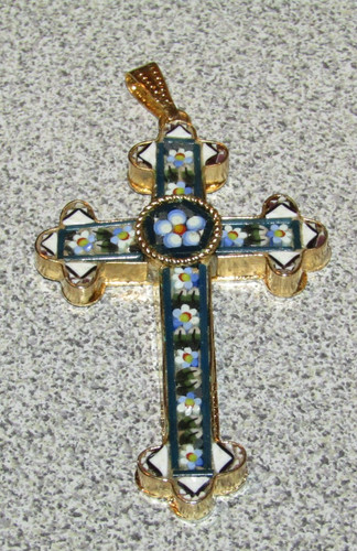 Italian micro mosaic cross - micro,