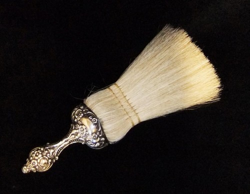 Antique silver handled crumb - antique,