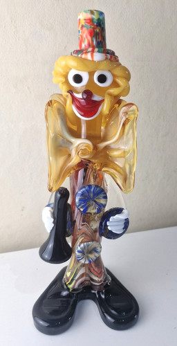 Murano glass clown figurine - glass,