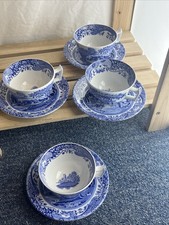 Spode Blue Italian Tea 4 Cup &