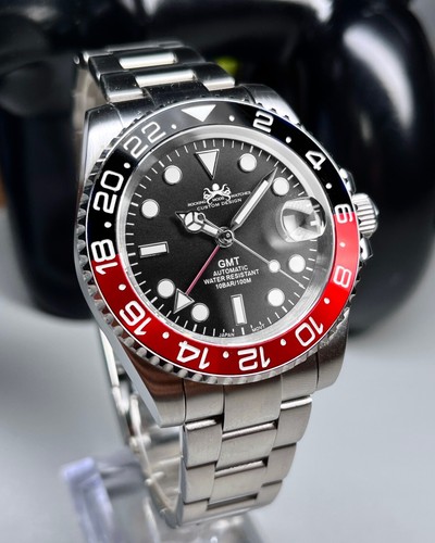 40mm black red gmt - 40mm, sapphire